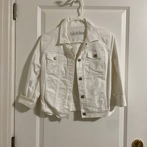 Old Navy Rockstar White Denim Jacket